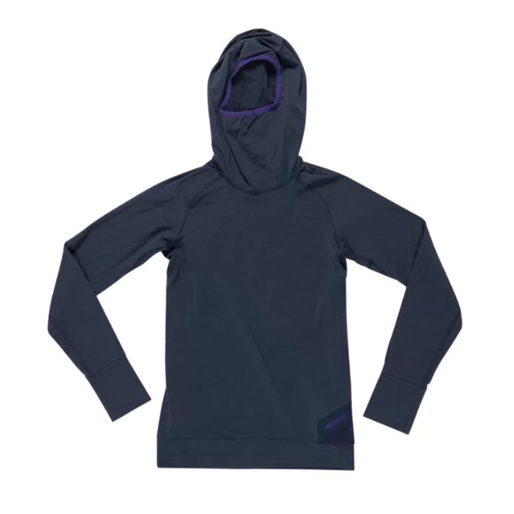 Arc'teryx Vertices Hoodie Pullover Base Layer Zip Pocket Womens Medium M Purple - Picture 1 of 11